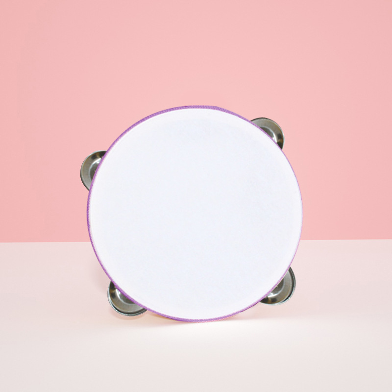 Instrumento musical de Orff pandereta pequeña de madera bebé mano tambor kindergarten maestro rendimiento exquisito tambor