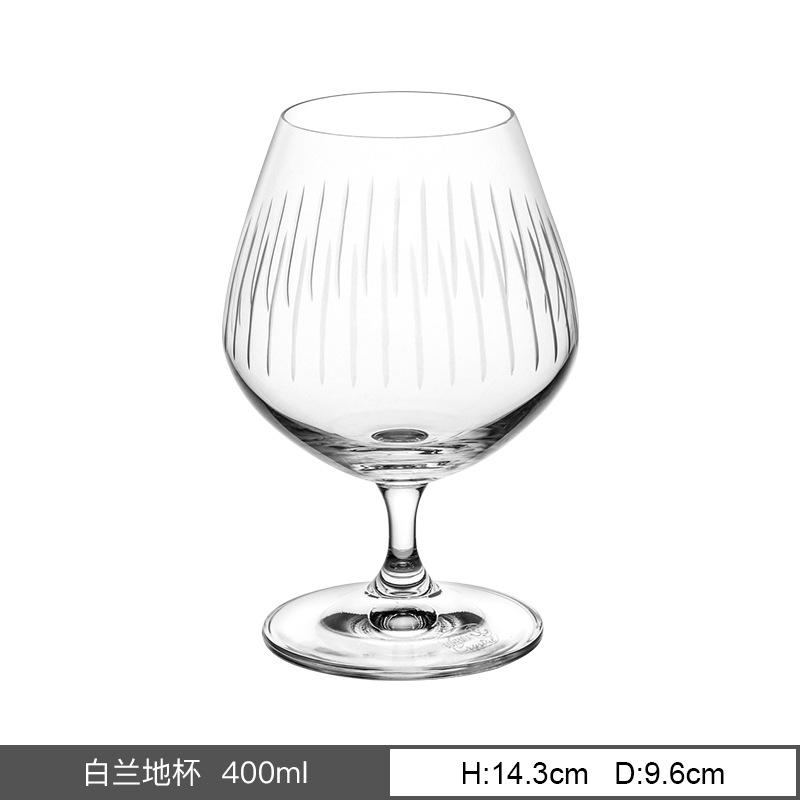 Importación checa tallado a mano tazas de cristal tazas de vino vertical tazas de agua de alta calidad tazas de whisky tazas de pies altos al por mayor