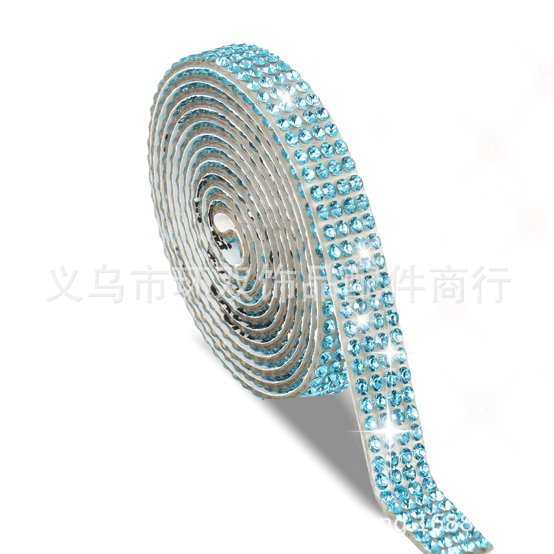 Código adhesivo de diamante de cristal, tira de diamantes de imitación, pegatinas de diamantes de flash autoadhesivas, accesorios de joyería, cinta de perforación autoadhesiva de bricolaje, accesorios de vestir image 14