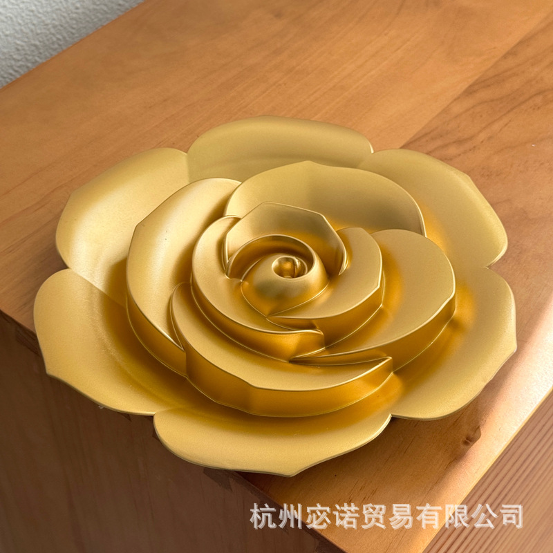 Decoración Tridimensional de Pared con Flores y Espejo, Artesanal, para Sala de Estar y Hogar