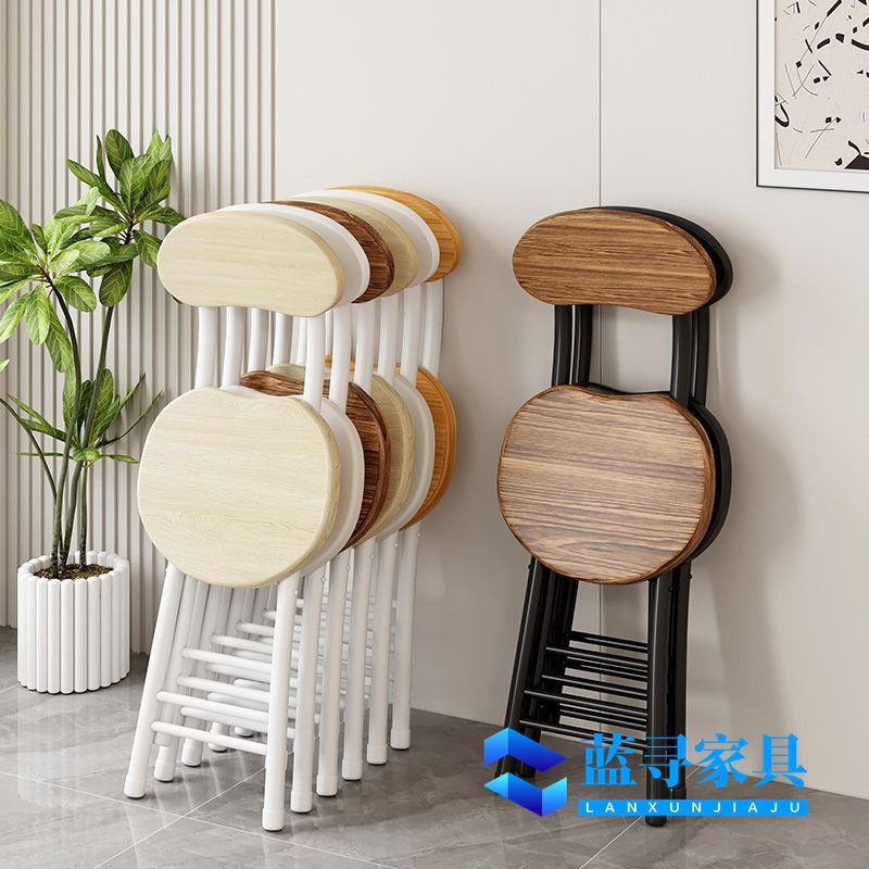 Folding Chair, Folding Stool, Trendy Simple Home Dining Chair, White Meeting Chair, Portable Training Chair, Dormitory Outdoor Chair