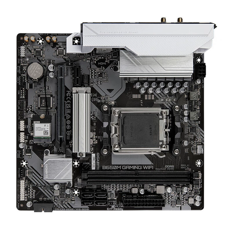 Материнская плата (Gigabyte) B650M Gaming WiFi — DDR5, совместима с AMD AM5, micro-ATX
