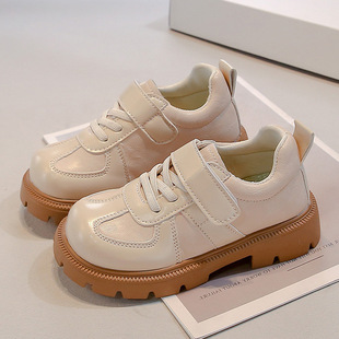 Spring 2025 New Fashion Casual All-match Student Performance Small Leather Shoes Small and Medium-sized Children's Boys and Girls Dance Shoes