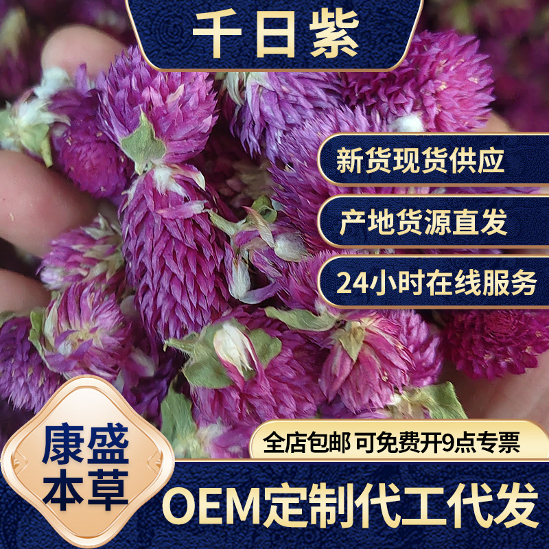 现货批发千日紫干花不熏硫千日红产地货源散装500g花草茶