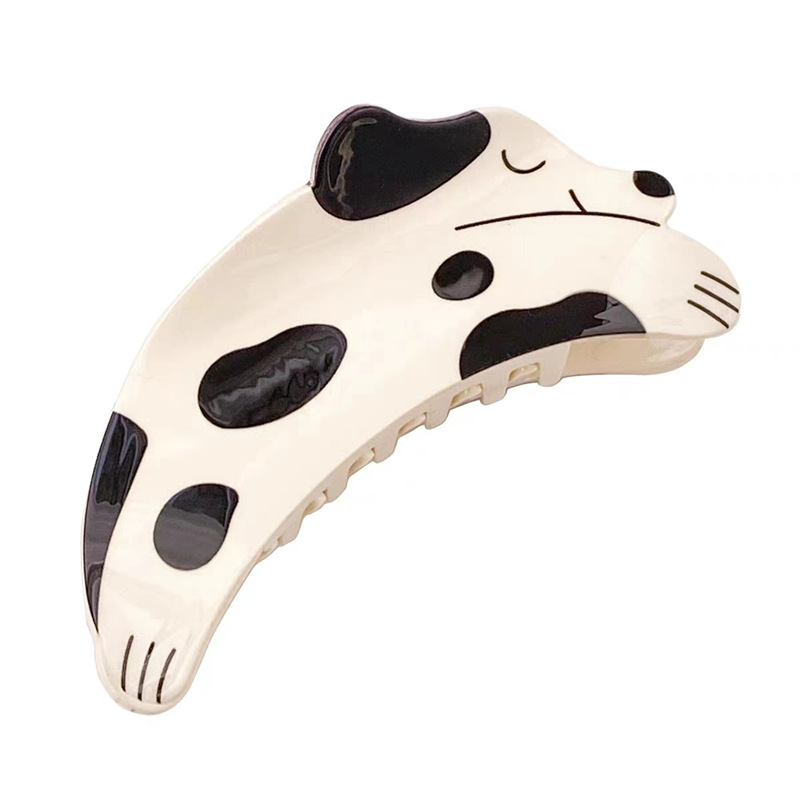 Tulip For Women Cute Puppy Shark High-end Small Claw Internet Celebrity Ins Style Back Of Head Clip Hair Accessory_voghion.com