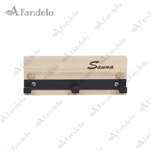 New sauna wooden 3 hook metal paint accessories sauna high temperature bath dry steam room