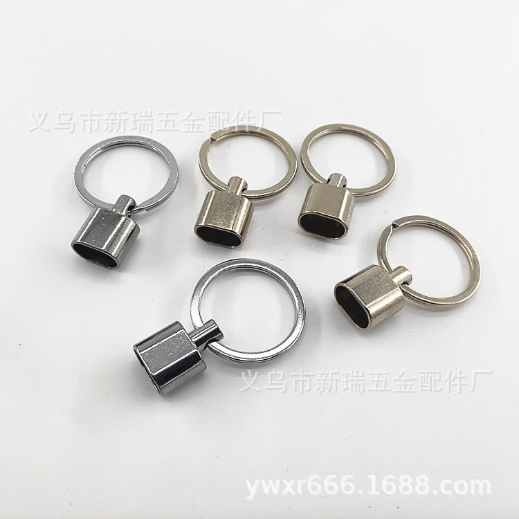 服饰箱包金属小吊钟 平圈吊钟钥匙扣皮绳流苏吊钟 法码吊钟配件