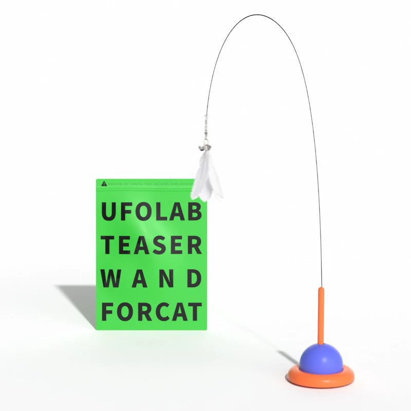 Cat teasing cat stick feathers with bell new suction cup into a kittens steel filament lazy self -hi cat toy teasing cat stick 6