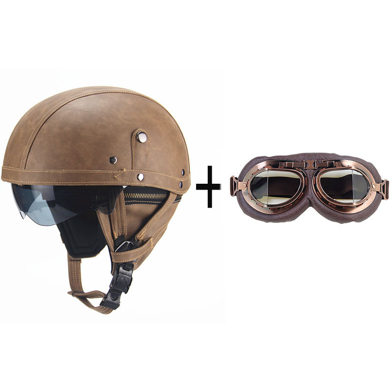 K328 연갈색 헬멧+01 투명시트