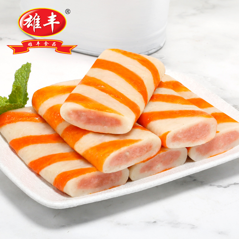 Xiong Feng imitation crab meat plate 500g, suitable for hot pot, pan-frying, grilling, and okonomiyaki ingredients