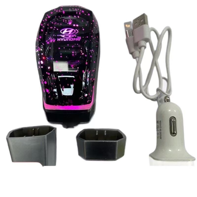 Colorful luminous gear shift knob modification suitable for Toyota Corolla and other models, crystal luminous gear shift modification