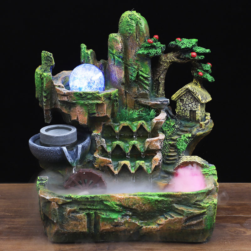 크리 에이 티브 선물 러그 워터 장식 생강 차 공예 가습기 창조 사무실 데스크탑 수지 공예