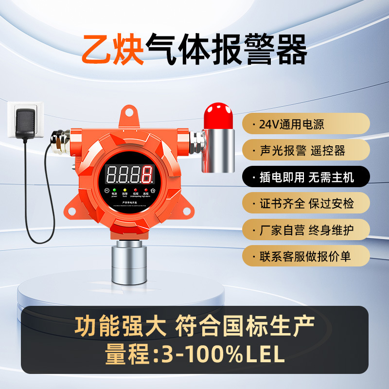 可燃性ガス検知器 工業用防爆音光酸素一酸化炭素検知器 有毒ガス警報器|undefined