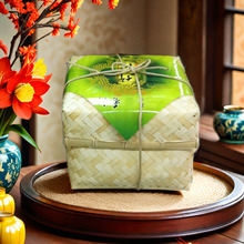方形竹编天地盒礼品包装佳选 传统粽子包装篮 月饼包装盒一篮搞定