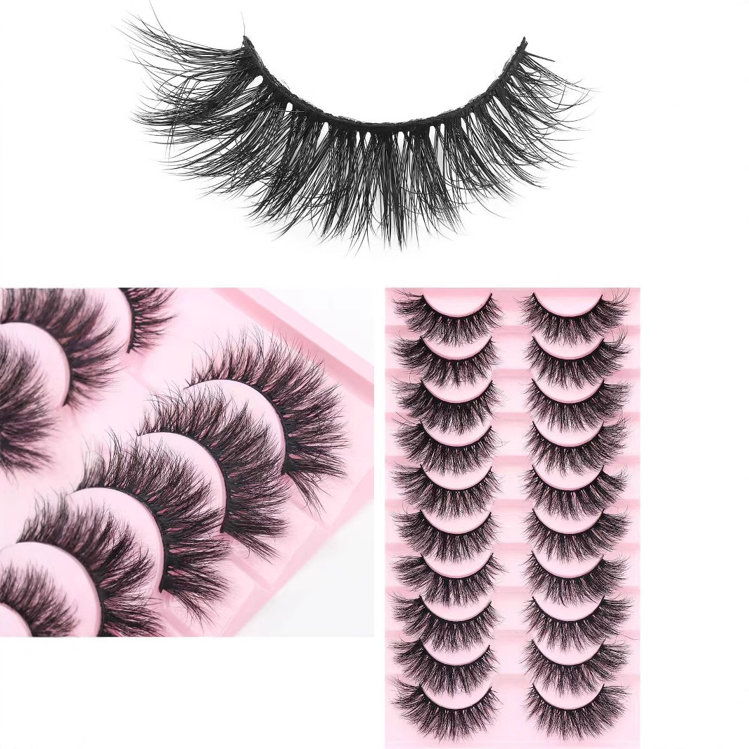 Pestañas postizas de dibujos animados de Venta caliente transfronteriza pestañas de simulación natural sucia pestañas rizadas pestañas postizas gruesas