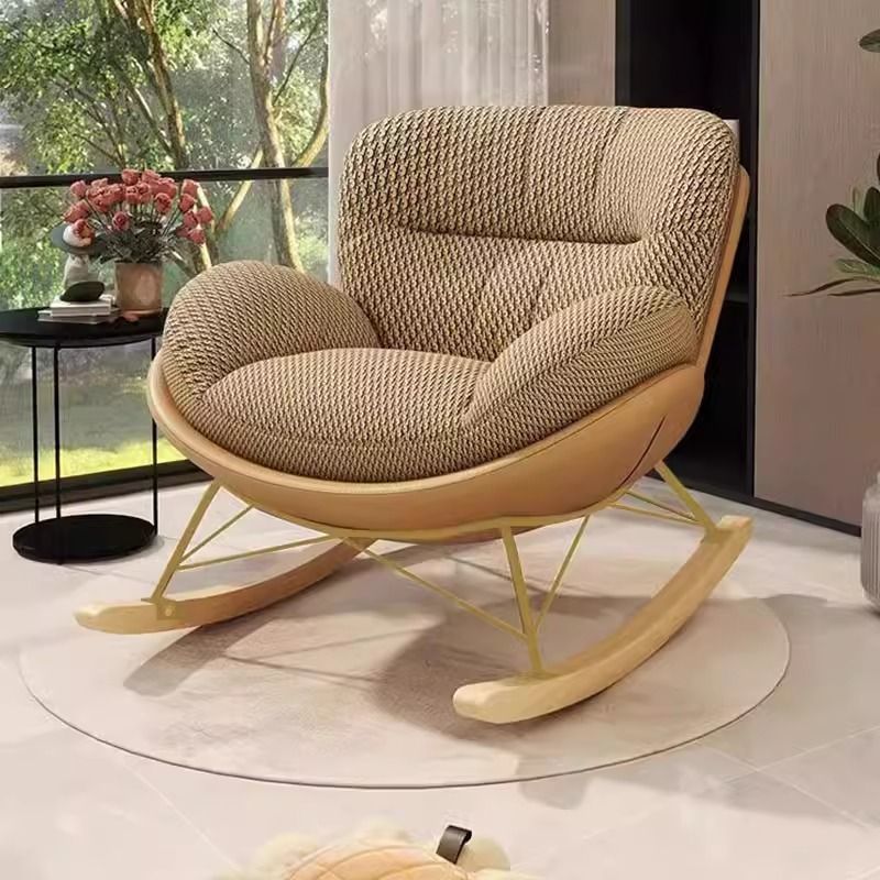 Lazy Rocking Chair, Light Luxury Living Room and Bedroom Single Penguin Rocking Chair, Comfortable Rocking Recliner, Extra Large Size