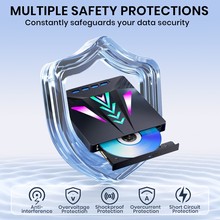 全新私摸新款ype C 3.0外置USB移动光驱DVD/CD多功能刻录支持扩展