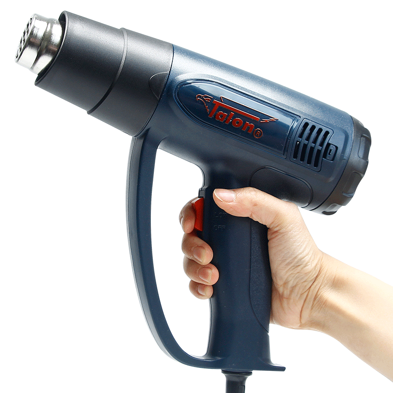 Pistola de Aire Caliente Industrial de 2000W y 1600W con Control de Temperatura y Pantalla Digital