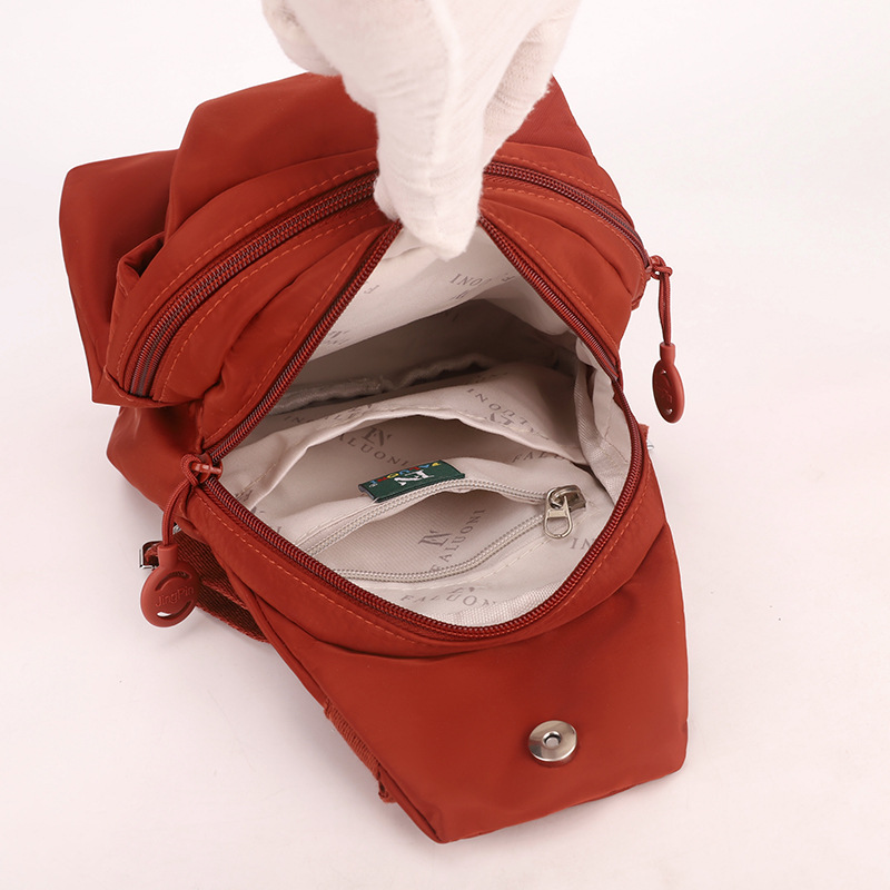 Small Backpack 2026 New Arrival Simple Versatile Anti-Theft Women's Chest Bag Fashion Oxford Cloth Casual Mini Backpack - Thumbnail 3