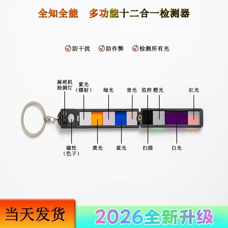 26 Types of 12-in-1 Detection Lenses for Card Checking, Anti-Cheating Device for Poker and Mahjong