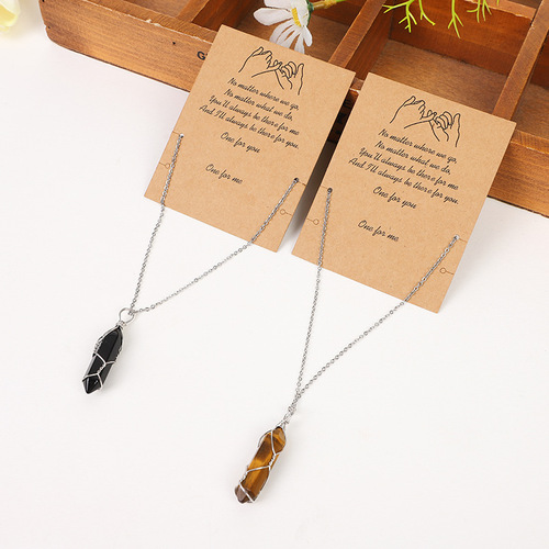 Ins Retro Style Card Couple's Finger Promise Necklace Card Necklace Display Tray Jewelry Display Card