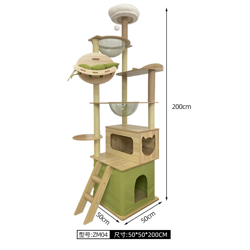 Dr bambú color madera gatos grandes gatos árboles gatos nido gatos agarrar tablero de cabina gato salto gatos torre gatos juguetes al por mayor