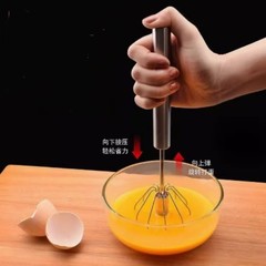 ステンレス半自動卵泡立て器クリーム泡立て器家庭用プッシュ式回転卵機械