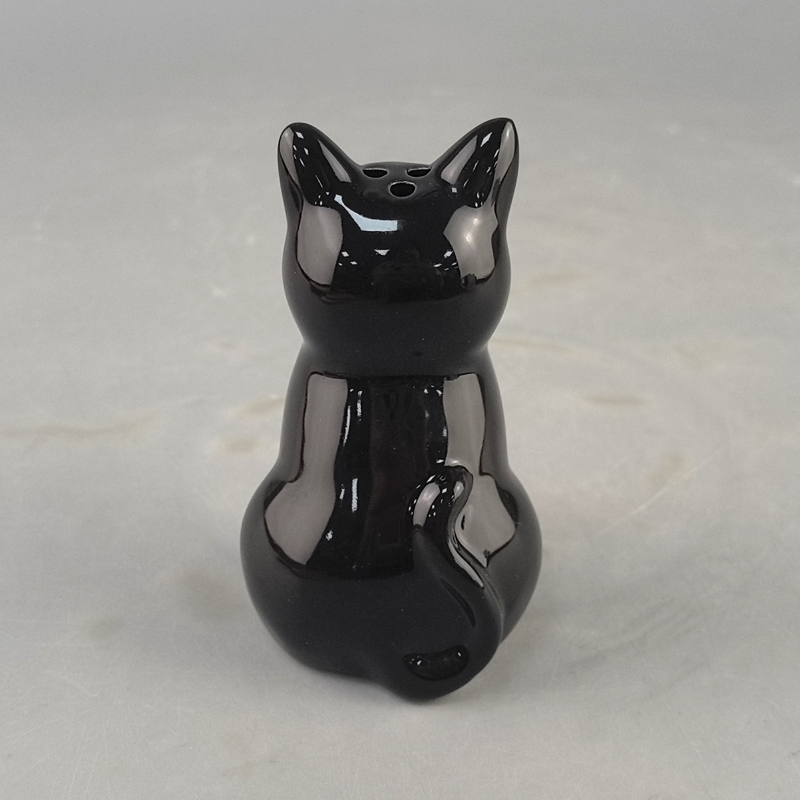 Cerámica de Halloween, lindo gato, sal de pimienta, ambiente de Halloween, exquisita artesanía de cerámica de alto valor