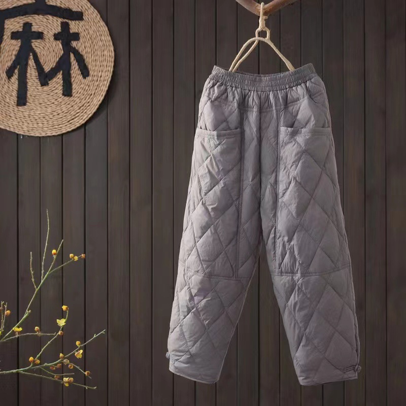 Solid fashionable warm trousers, 2025 years