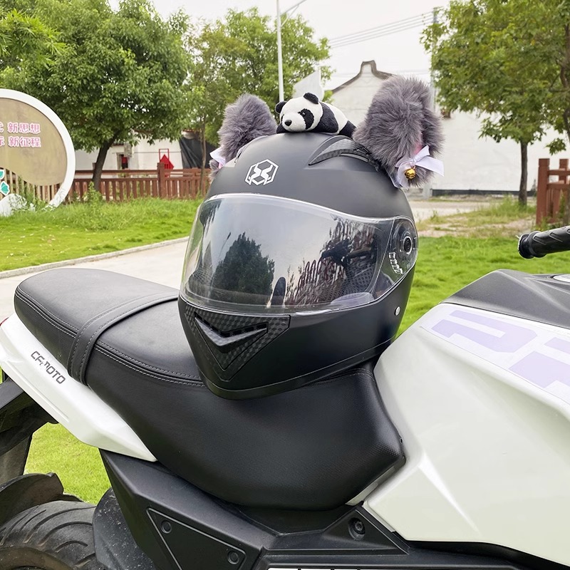 Cute Rabbit Ear Helmet Decoration Motorcycle Helmet Accessories