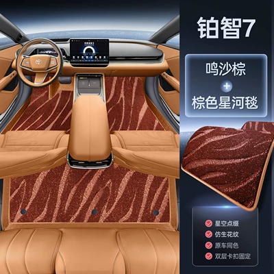 Modelə uyğun ayaqaltı – floor mats - platinum-intelligence-7-double-layer-model-mingsha-brown-brown-galaxy-blanket-magic-print-waterproof