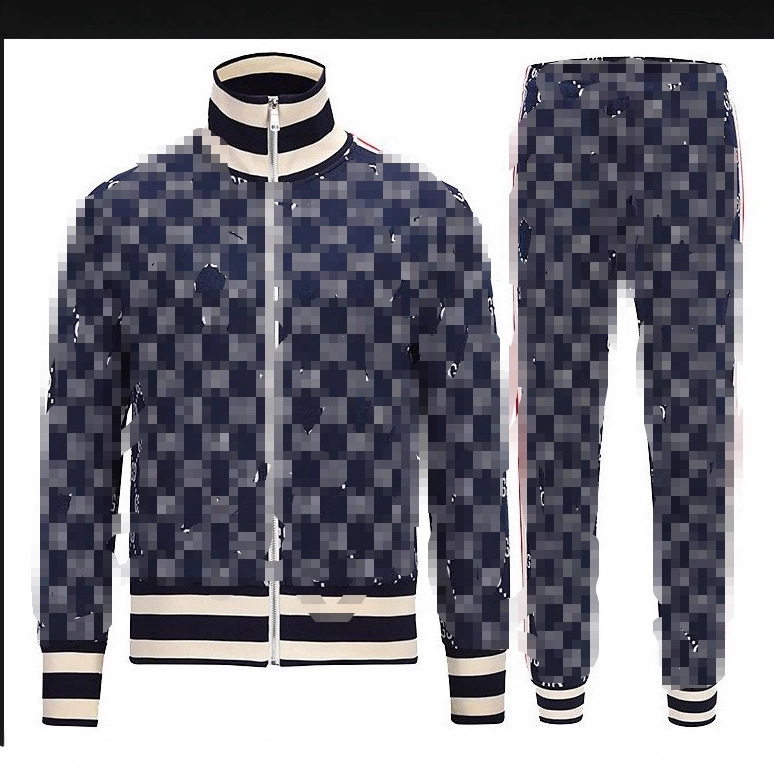 跨境外贸春季男式G时尚休闲运动套装拉链卫衣夹克男士卫裤套装