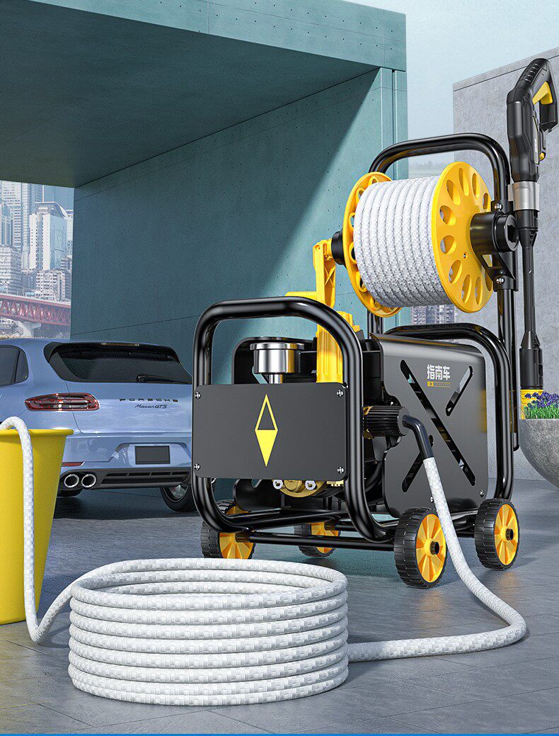 Guide Car High-Pressure Water Pump for Home Use, New Model 220V High-Power Cleaning Car Wash Gun, Super Powerful Floor Cleaner