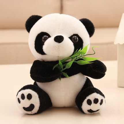 Plush Toy Bamboo Leaf Panda Doll Cute Doll Children Birthday Gift Girl Doll Panda Pendant Wholesale