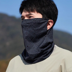 夏の屋外日焼け止めマスク男全顔騎乗釣り首保護ベール氷糸マスク屋外スカーフ卸売り