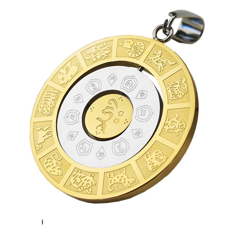 Три вращающихся двенадцати знаков зодиака Манджушри Девятый дворец сплетен Кулон