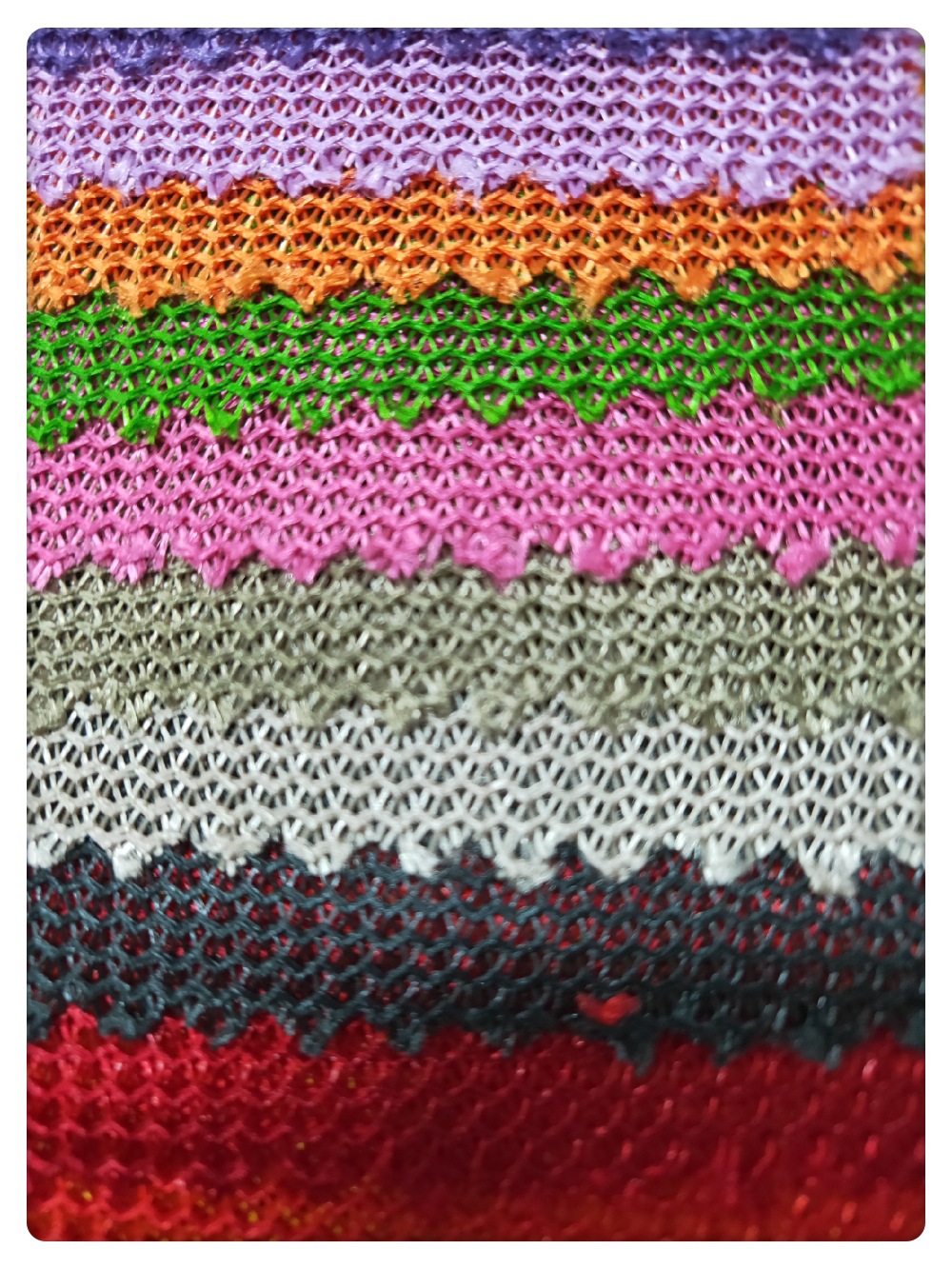 现货供应涤纶K086网眼布有光弯纹网布 箱包手袋户外用品童车网