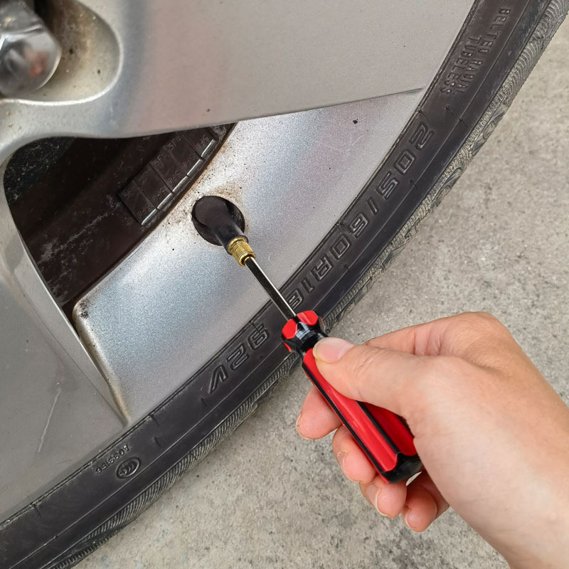 双頭シングルヘッドバルブ芯レンチエアコン自動車タイヤ自転車オートバイバルブ取付解体ツール|undefined