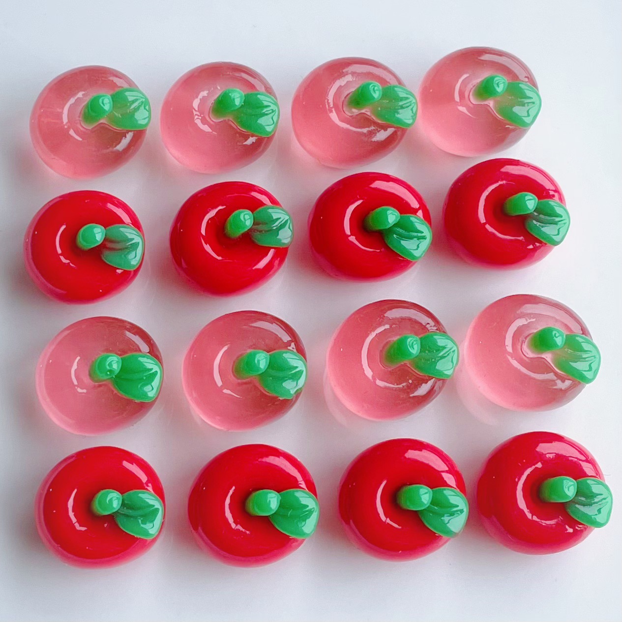 立体仿真小号水果苹果创意钥匙扣挂件车内装饰品摆件 diy树脂配件