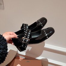 G 74612 Mary Jane Square Toe Shoes ������Ь ����ѷŷ���羳