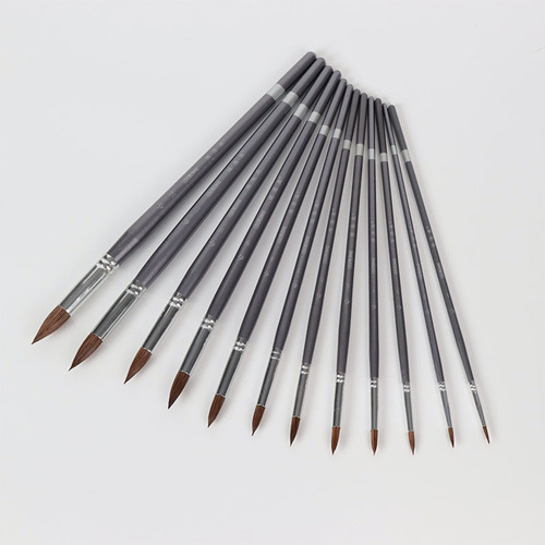 12 Piece Wolf Hair Point Watercolor Brush Set Oil Paint Brush Watercolor Gouache Brush Acrylic Painting Brush Manufacturer Wholesale