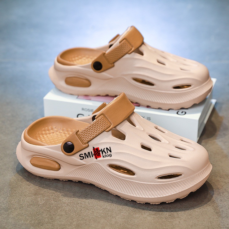 Zapatos con agujeros mujer verano hogar exterior ropa de suela gruesa pareja hombre suela gruesa hogar zapatos de playa interior