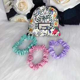 2024G家美妆柜台赠品发圈套装多巴胺发绳配收纳袋百搭精致