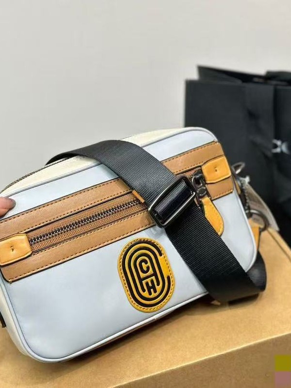 Ole メンズ クロスボディバッグ 大容量 メンズ カメラバッグ レターコントラスト ショルダー クロスボディバッグ ファッショナブルなメンズバッグ|undefined