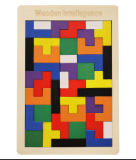 3D tritris estereoscópico personalizado, partículas de cristal, entrenamiento de pensamiento lógico, cerebro práctico, juguetes de madera educativos