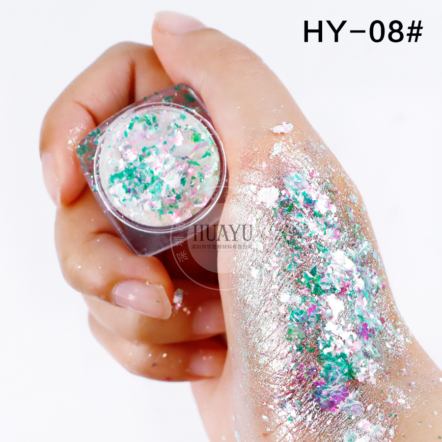 Explosiva transfronteriza camaleón óptico película gruesa Yunjin rosa arco iris estrella camaleón película gruesa ópalo rosa nail art sombra de ojos