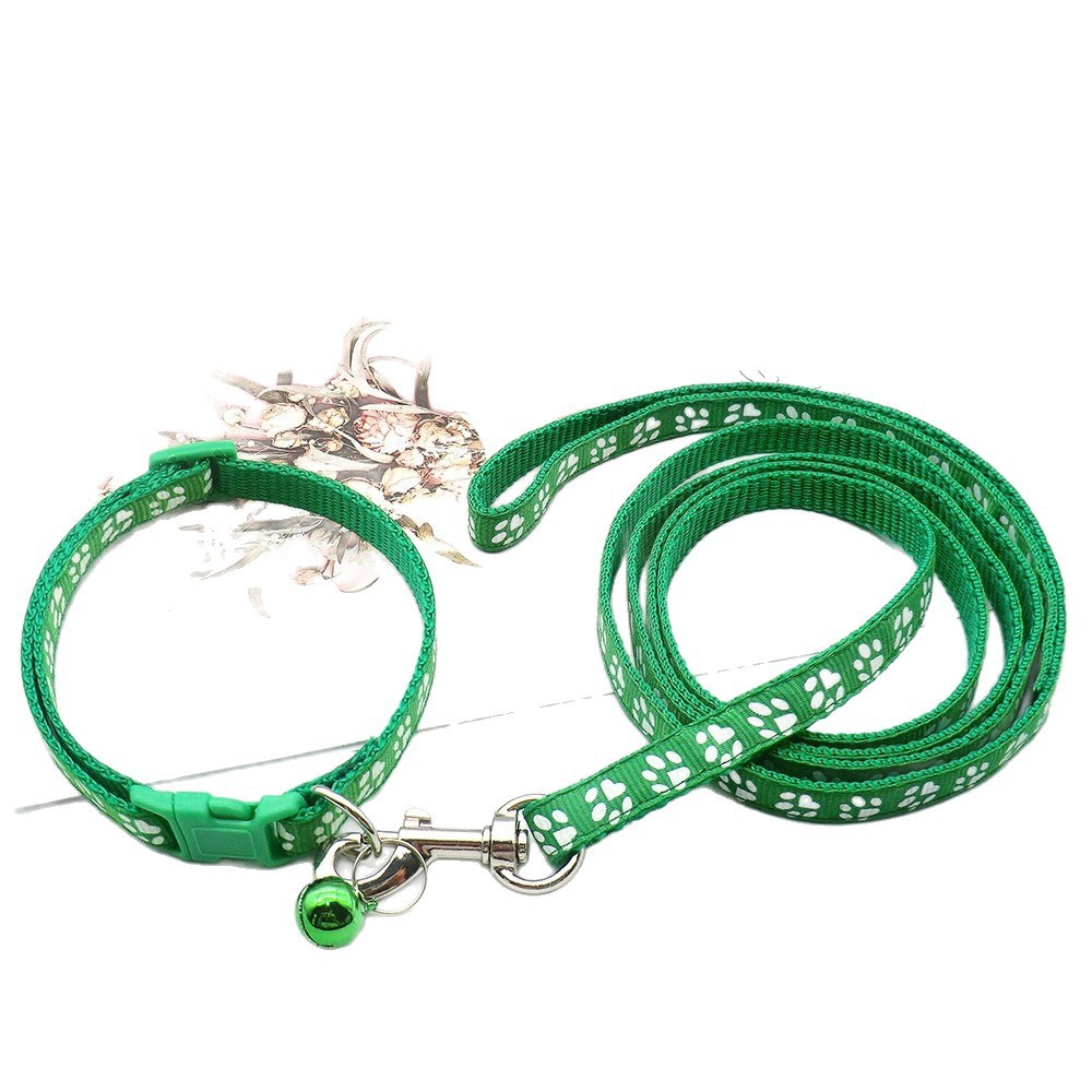 Cuerda de tracción para perros, juego de collar de tracción para mascotas, huellas de perros pequeños y medianos, correa de tracción para perros y gatos, cuerda
