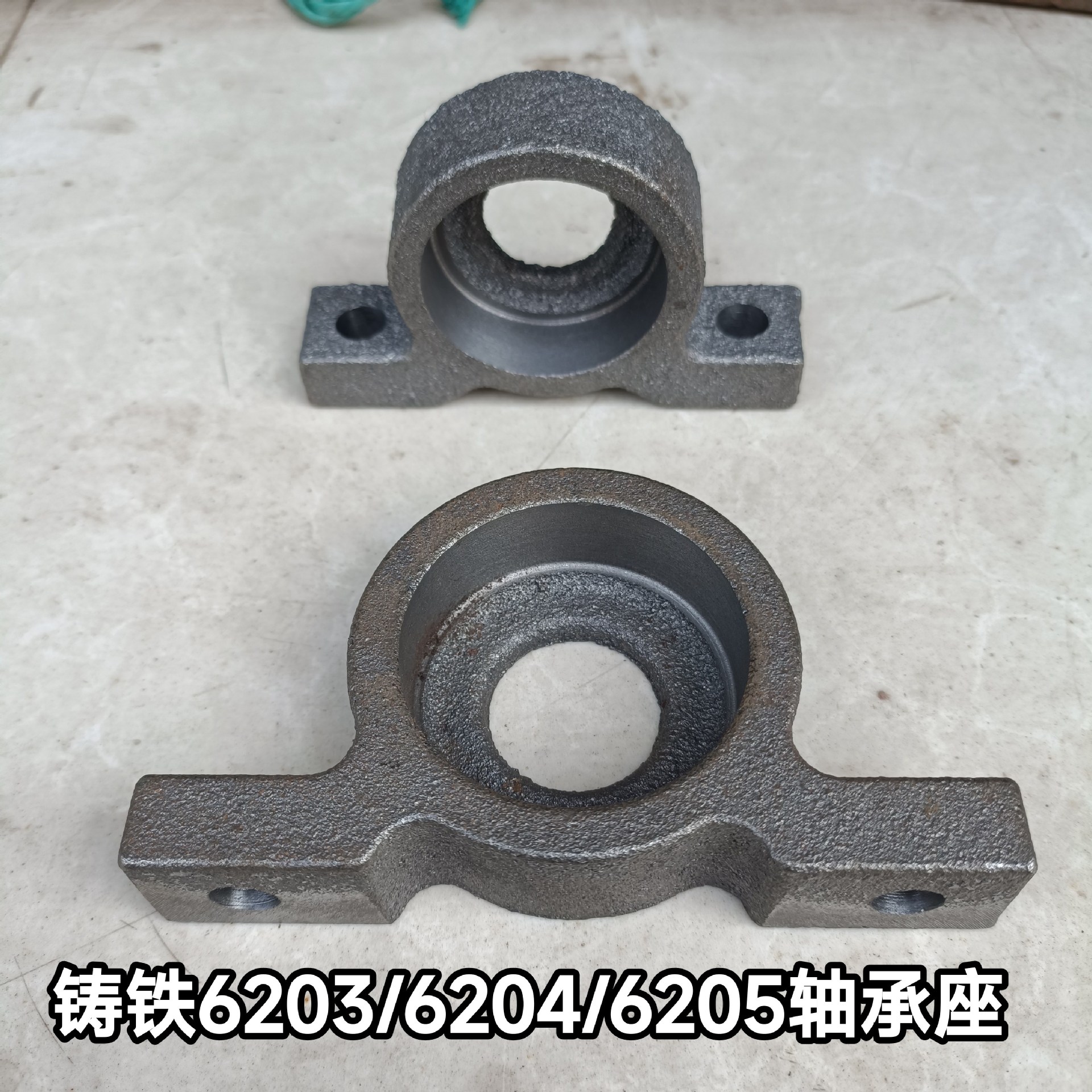铸铁材质6203/6204/6205/6303/6304轴承座瓦盒弹盒一体式
