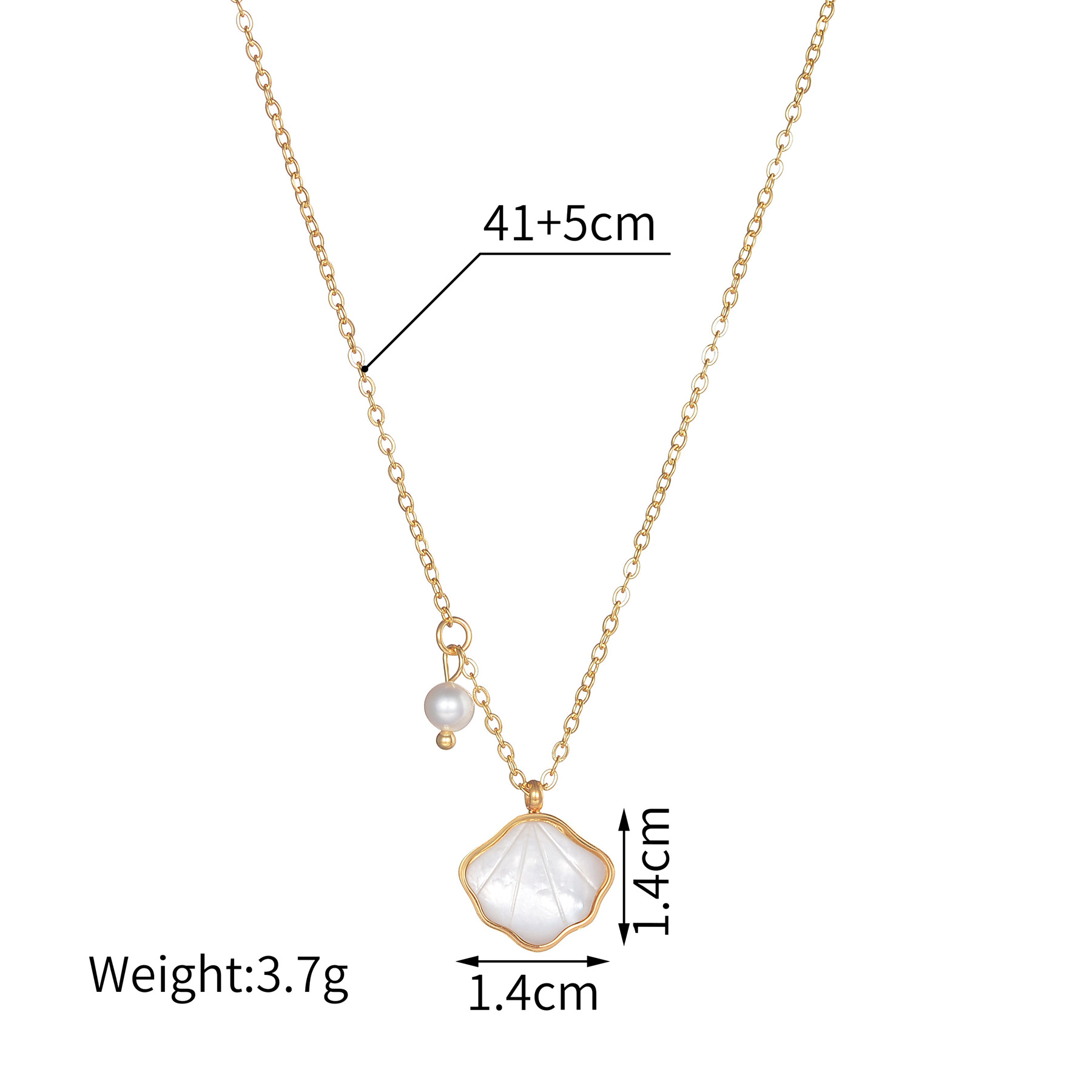 7g Weight PVD Coated Gold Plating Process Simple Style Classic Style Heart Shape Imitation Pearl Inlay Women's Earrings Necklace