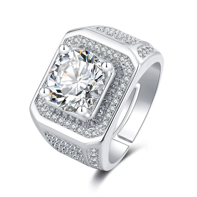 Luxe haut de gamme de 5 carats avec une bouche ouverte, imitant le diamant du Mozambique, des cœurs et huit flèches, une entreprise dominatrice,_voghion.com